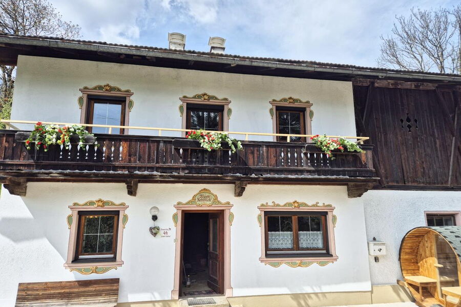 Alpenrehblick am Karwendelgebirge